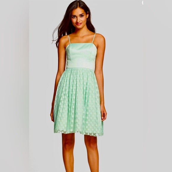 Eliza J Green Sleeveless Fit and Flare Dress - Picture 1 of 8